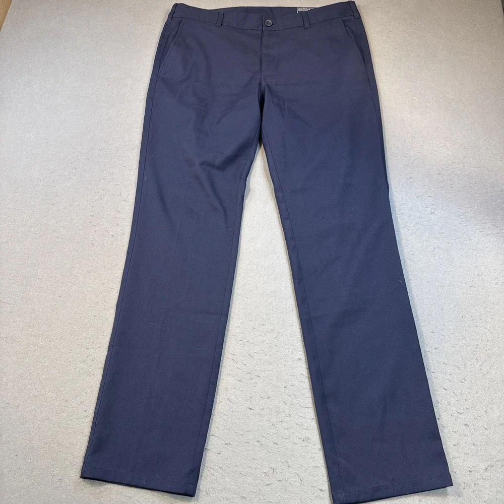 Mizzen Main Pants Men 34x32 Blue Baron Trim Performance Chino Straight GOLF